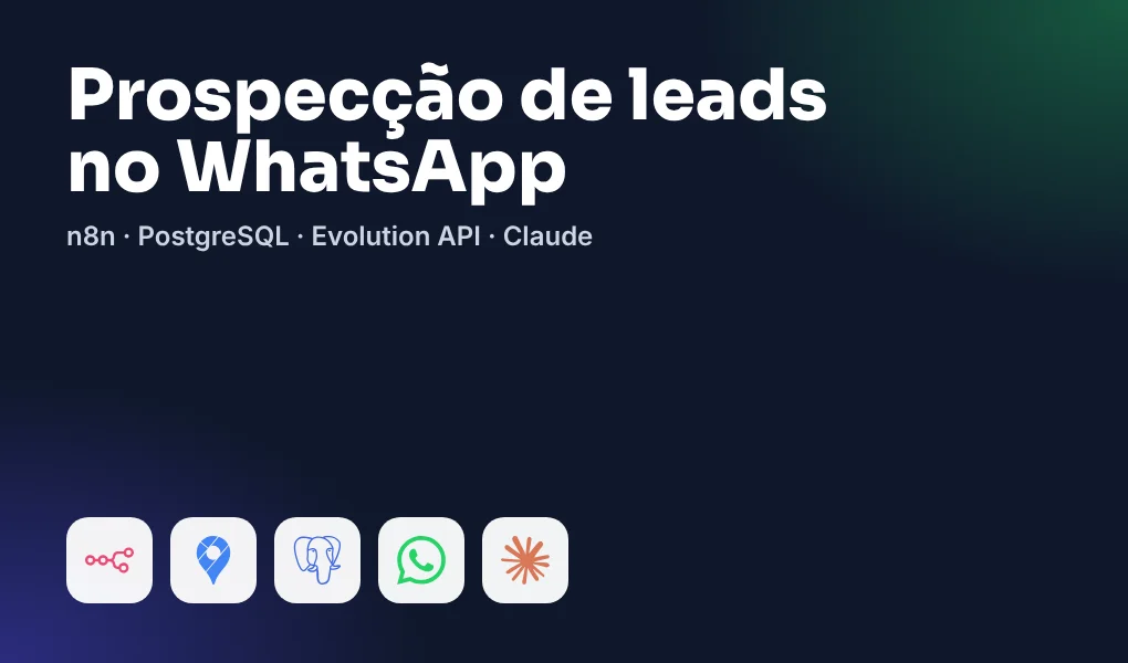 Workflow n8n de prospecção automática por WhatsApp